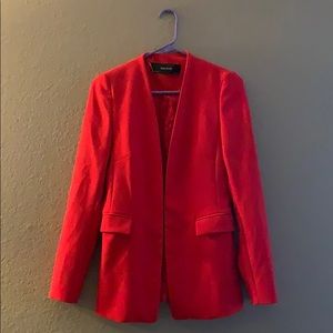 Orange-Red Zara Blazer